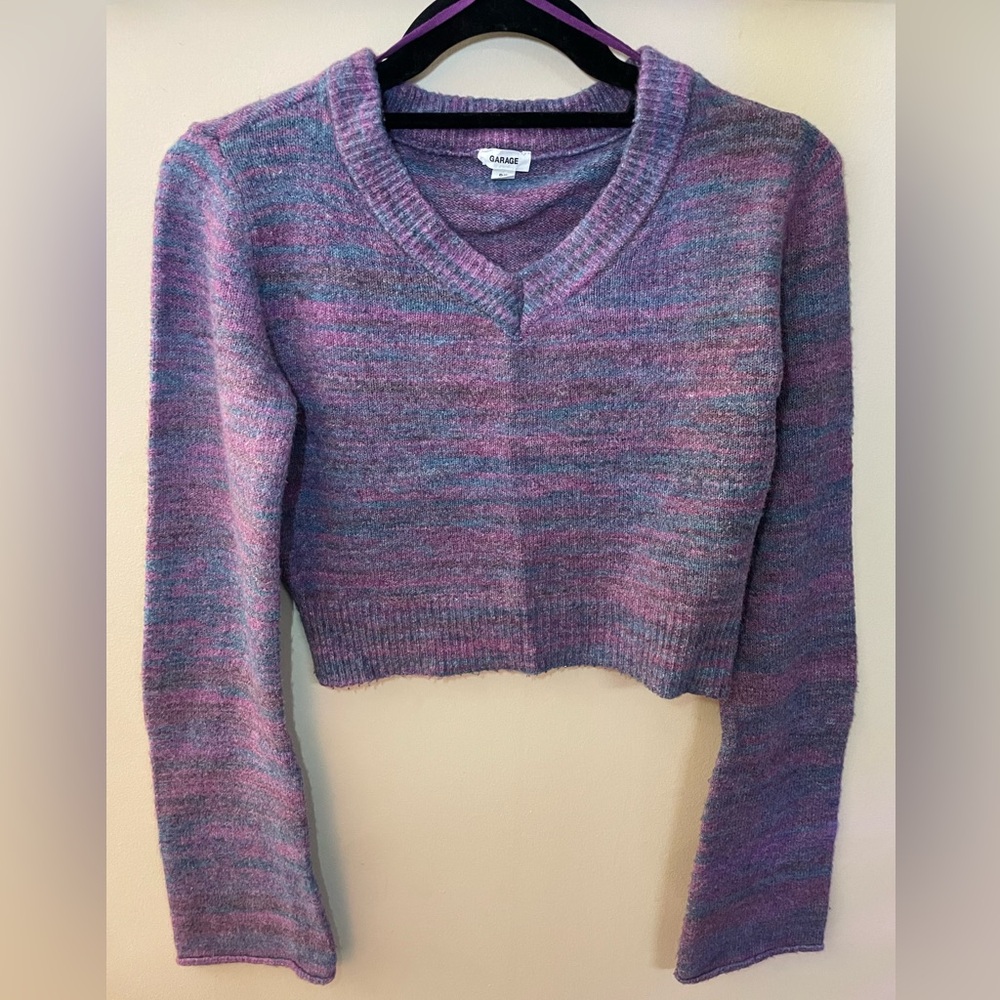 Garage Women's Multicolor V-Neck Sweater
